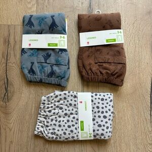 ✨FINAL SALE✨ Uniqlo Baby Leggings, Set of 3, 3-4Y